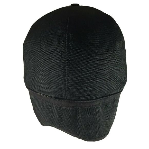 Vintage Carhartt Hat Size Medium 90's Made In The USA Black Over The Ear Cap - Picture 6 of 11